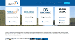 Desktop Screenshot of metisbio.com